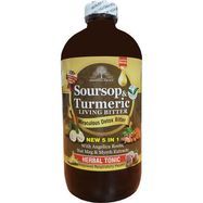 Essential Palace Organic Soursop & Turmeric Living Bitter Herbal Tonic - 16 Fluid Ounces
