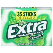 Extra Gum, Sugar Free, Spearmint - 35 Sticks