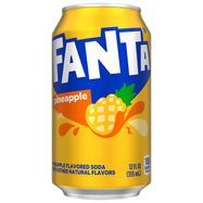 FANTA Flavored Soda, Pineapple - 12 Fluid Ounces