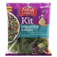 Fresh Express Salad Kit, Spinach & Bacon - 7.7 Ounces