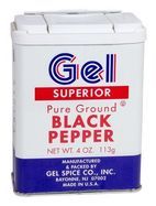 Gel Superior Pure Ground Black Pepper - 4 Ounces
