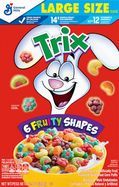 General Mills Trix. Corn Puffs, Fruit Flavored, Sweetened, Classic - 13.9 Ounces