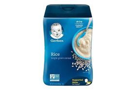 Gerber 1st Foods Single Grain Cereal, Rice - 8 Ounces