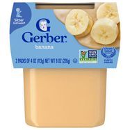 Gerber 2nd Foods Banana 8 OZ - 2 x 4 Ounces