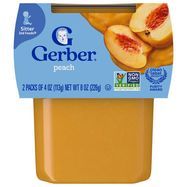 Gerber 2nd Foods Peach, 2 Pack - 2 x 4 Ounces
