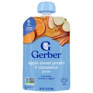 Gerber Apple Sweet Potato, with Cinnamon, 12+ Months - 3.5 Ounces