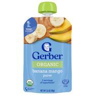Gerber Banana Mango, Wonderfoods, Sitter 2nd Foods - 3.5 Ounces