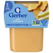 Gerber Pear Pineapple Baby Food - 2 x 4 Ounces