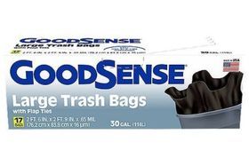 Good Sense Large Trash Bags with Flap Ties - 17 Count