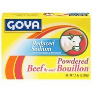 Goya Beef Bouillon, Reduced Sodium - 2.82 Ounces