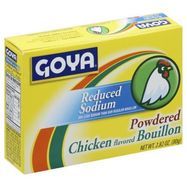 Goya Bouillon, Chicken Flavored, Reduced Sodium, Powdered - 2.82 Ounces