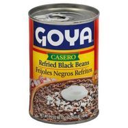Goya Refried Black Beans, Casero - 16 Ounces