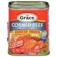Grace Reduced Sodium Corned Beef - 340 Grams