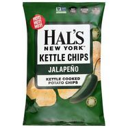 Hal's New York Kettle Jalapino Cooked Potato Chips - 2 Ounces