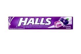 Halls Blueberry Mint Candy - 33.5 Grams