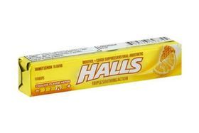 Halls Cough Suppressant/Oral Anesthetic, Menthol, Honey Lemon Flavor - 9 drops