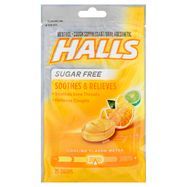 Halls Cough Suppressant/Oral Anesthetic, Menthol, Sugar Free, Citrus Blend Flavor - 25 Drops