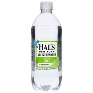 Hals New York Seltzer Water, Lime - 20 Fluid Ounces