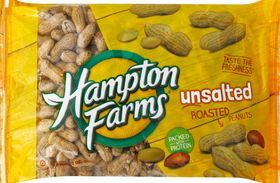 Hampton Farms Peanuts, Roasted, Unsalted - 24 Ounces