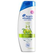 Head & Shoulders Shampoo + Conditioner, Dandruff, 2 in 1, Green Apple - 13.5 Fluid Ounces