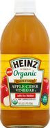 Heinz Vinegar, Apple Cider, Organic, Unfiltered - 16 Fluid Ounces