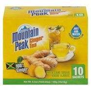 Jamaica Mountain Peak Ginger Instant Tea - 10 x 0.63 Ounces