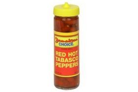 Jamaican Choice Red Hot Tabasco Peppers - 6 Fluid Ounces
