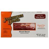 Jamestown Economy Sliced Bacon, Hardwood Smoked 16 OZ - 16 Ounces