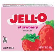 Jell O Gelatin Dessert, Strawberry - 3 Ounces