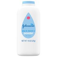 Johnsons Baby Powder, Soothing Aloe & Vitamin E - 15 Ounces
