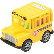 Kidsmania Skool Bus Pull Back Action Candy Filled Toy Bus - 0.53 Ounces
