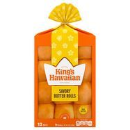 Kings Hawaiian Rolls, Savory Butter - 12 Rolls