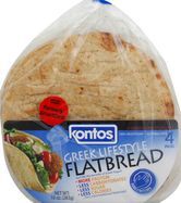 Kontos Flatbread, Greek Lifestyle - 4 Pieces