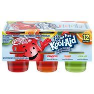 Kool-Aid Gelatin Snacks, Sugar Free, Strawberry/Orange/Lemon Lime, 12 Pack - 12 Pack