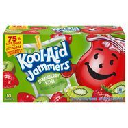 Kool Aid Jammers Drink, Strawberry Kiwi 60 FL - 10 x 6 Fluid Ounces