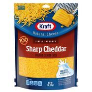 Kraft Cheese, Sharp Cheddar, Finely Shredded - 8 Ounces