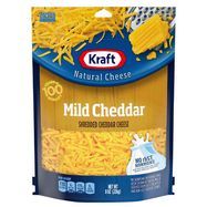 Kraft Natural Cheese, Shredded, Mild Cheddar - 8 Ounces
