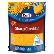 Kraft Natural Cheese, Shredded, Sharp Cheddar - 8 Ounces