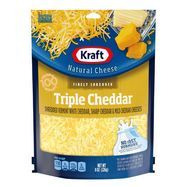Kraft Natural Finely Shredded Triple Cheddar Cheese - 8 Ounces