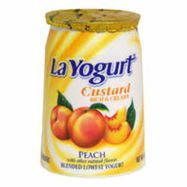 La Yogurt Custard Peach - 6 Ounces