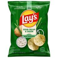 Lay's Sour Cream & Onion Flavored Potato Chips 2.25 oz - 2.25 Ounces