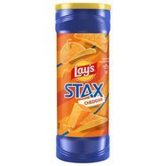 Lays Stax Potato Crisps, Cheddar Flavored - 5.5 Ounces