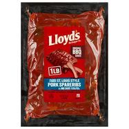 Lloyds Spareribs, Pork, Junior 1/2 Rack, St. Louis Style - 16 Ounces