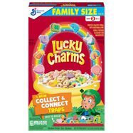Lucky Charms Frosted Toasted Oat Cereal with Marshmallows, Family Size - 18.6 Ounces