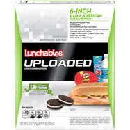 Lunchables Uploaded Lunch Combinations, Ham & American Sub Sandwich, 6-Inch - 1 Package