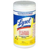 Lysol Disinfecting Wipes, Lemon & Lime Blossom Scent - 80 Wipes