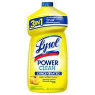 Lysol Multi-Surface Cleaner, Concentrated, Power Clean, Sparkling Lemon & Sunflower Essence Scent - 28 Fluid Ounces