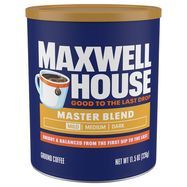 Maxwell House Coffee, Ground, Light, Master Blend - 11.5 Ounces