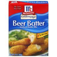 McCormick Seafood Batter Mix, Beer Batter - 10 Ounces