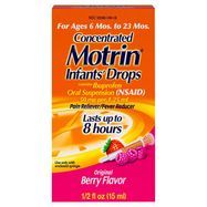 Motrin Concentrated Infants' Drops, Oral Suspension, Original Berry Flavor - 0.5 Fluid Ounces
